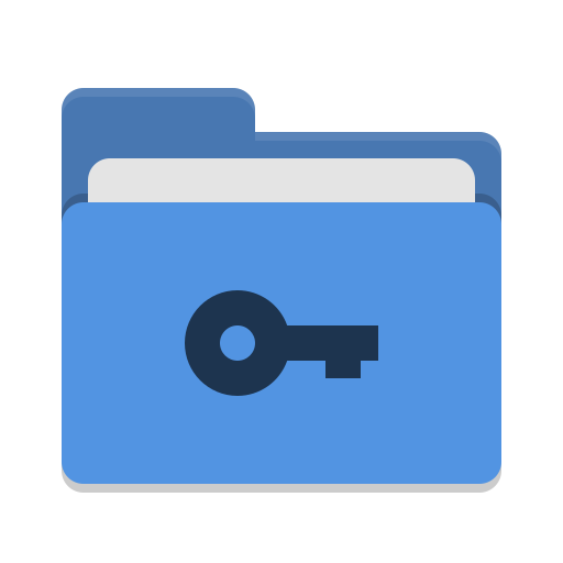 Folder Blue Private Icon Papirus Places Iconset Papirus