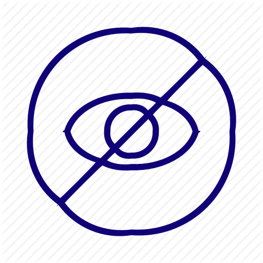 Block, Eye, Hidden, Hide, Private, Unlook Icon