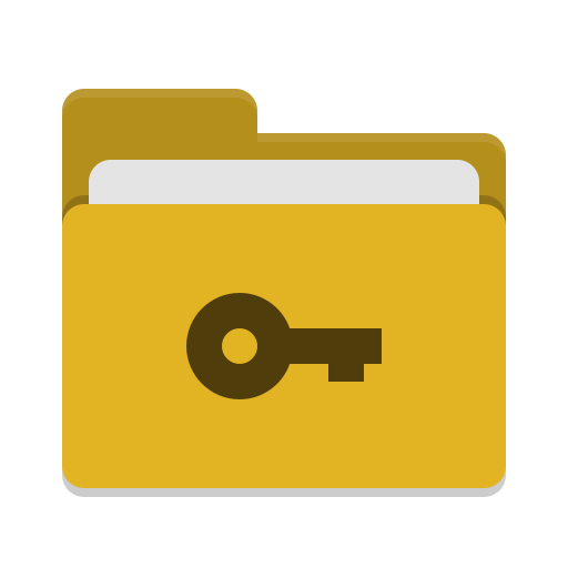 Folder Yellow Private Icon Papirus Places Iconset Papirus