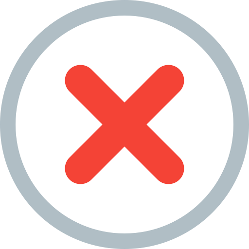 Fault, Problem, Error, Cancel, Exit, Danger, Alert Icon