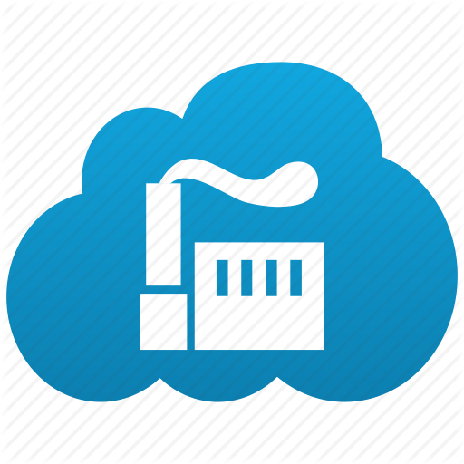 Cloud, Factory, Generation, Plant, Produce, Production Icon