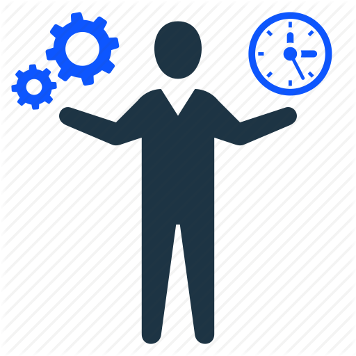 Gear, Man, Management, Productivity, Setting, Time Icon