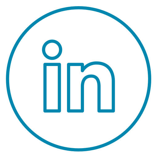 Work, Social, Linkedin, Neon, Circles, Network, Professional Icon