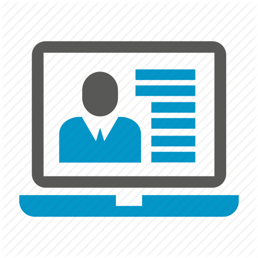 Laptop, Online Resume, People, Profile Icon