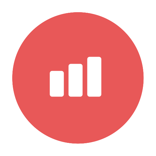 Graph, Modern, Figures, Chart, Red, Progress, Success Icon