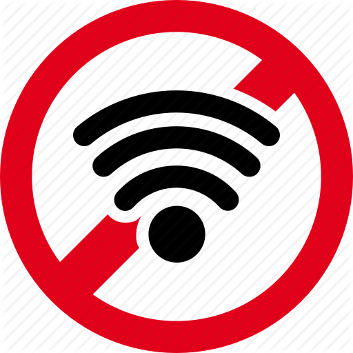 Forbidden, Prohibited, Signal, Wifi Icon