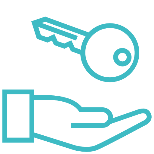 Delivery Of Key, Hand Icon Free Of Construction Project