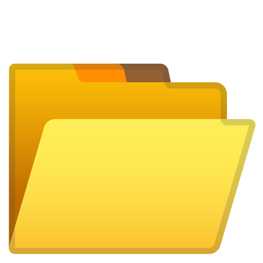 Open Folder Icon Noto Emoji Objects Iconset Google