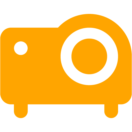 Orange Projector Icon