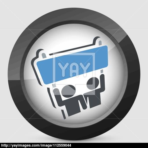 Protest Or Support Group Icon Vector