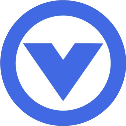 Royal Blue Arrow Down Icon