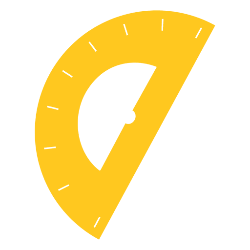 Yellow Protractor Icon