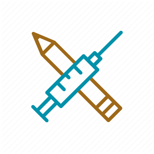 Education, Health, Pen, Public Services, Syringe Icon
