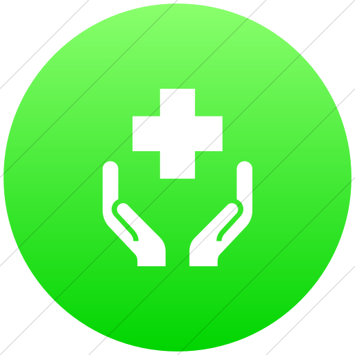 Flat Circle White On Ios Neon Green Gradient Iconathon