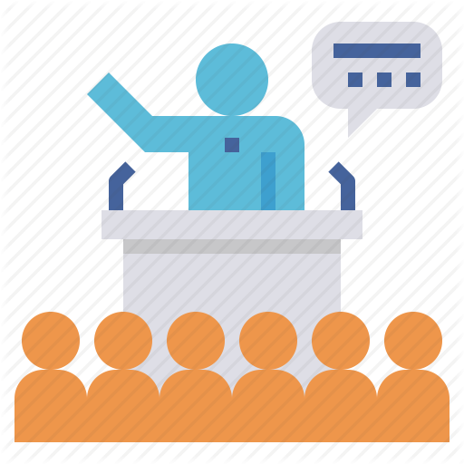 Campaign, Election, Presentation, Public, Speaking Icon