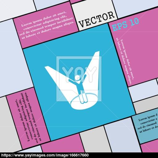 Spotlight Icon Sign Modern Flat Style For Your Design Vector