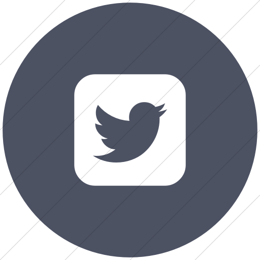 Flat Circle White On Blue Gray Bootstrap Font Awesome