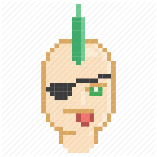 Green, Mohawk, Profile, Punk, Rebel, Rock Icon