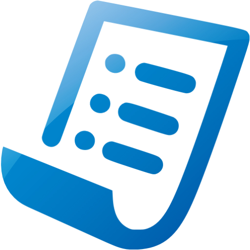 Web Blue Purchase Order Icon