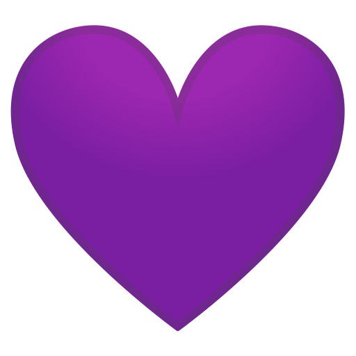 Purple Heart Icon Noto Emoji People Family Love Iconset Google
