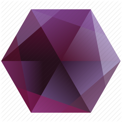 Base, Gem, Hexagon, Pink, Purple Icon