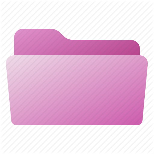 , Folder, Open, Pink, Purple Icon