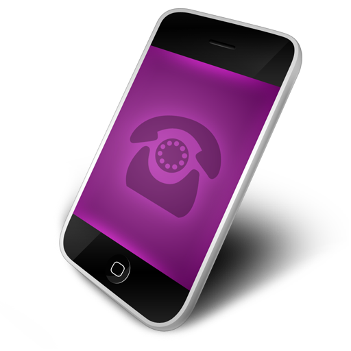 Phone, Purple Icon