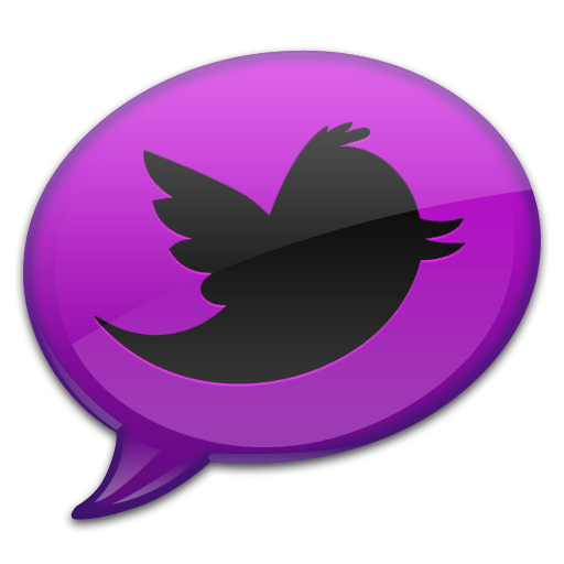 Purple Tweet Icon