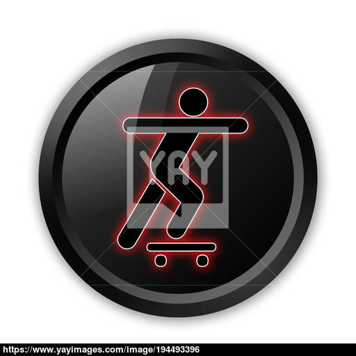 Icon, Button, Pictogram Skateboarding Image