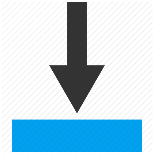 Arrow, Download, Drop, Guardar, Move, Push Down, Put, Save Icon