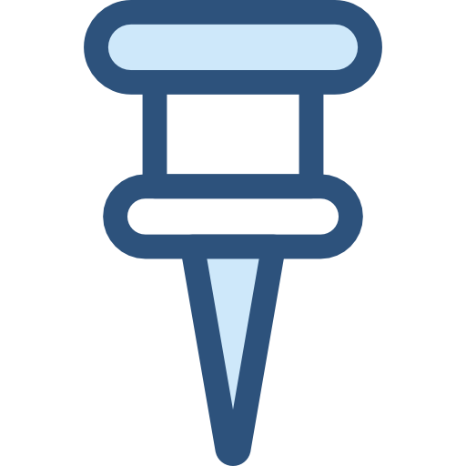 Office Material, Push Pin, Tools And Utensils Icon
