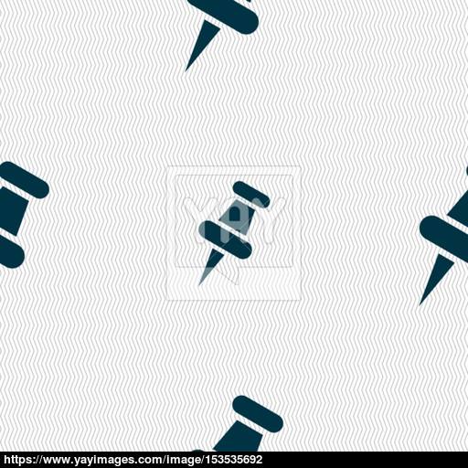 Push Pn Sign Seamless Pattern With Geometric Texture