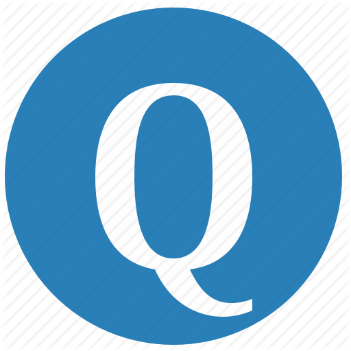 Keyboard, Latin, Letter, Q, Round, Uppercase Icon