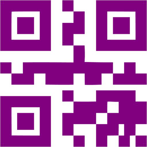Purple Qr Code Icon