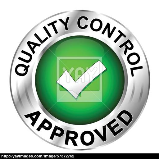 Icon Quality Control Approved Vector