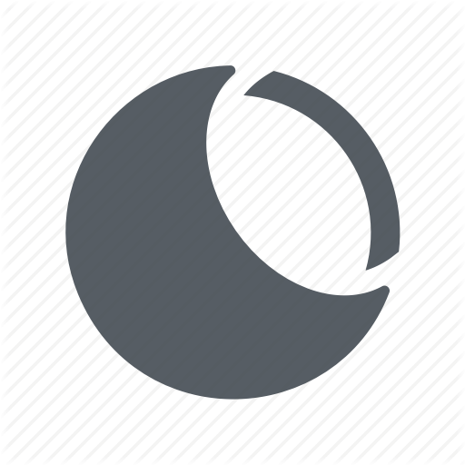 Astronomy, Moon, Quarter, Third Icon