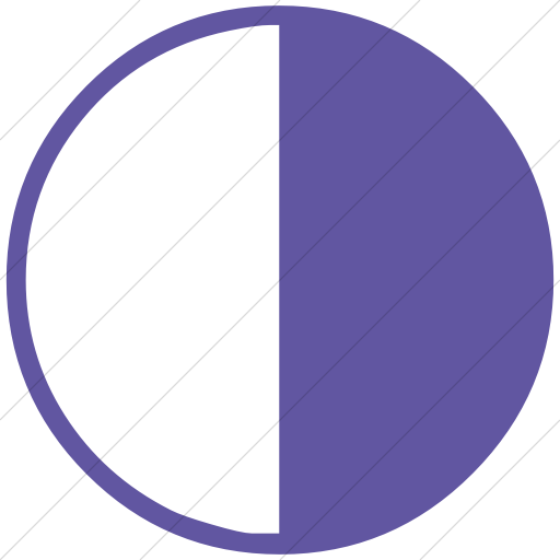 Simple Purple Classica Last Quarter Moon Icon