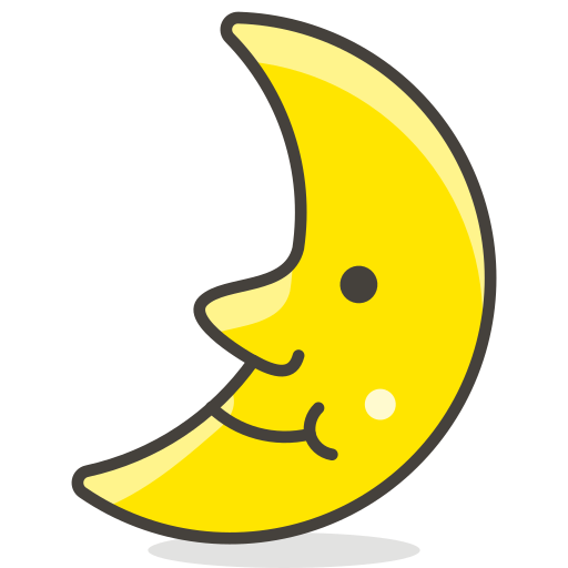 First, Quarter, Moon, Face Icon Free Of Free Vector Emoji