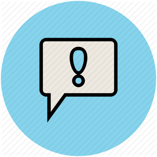 Chat Error, Chat Sign, Exclamation Mark, Question And Answer