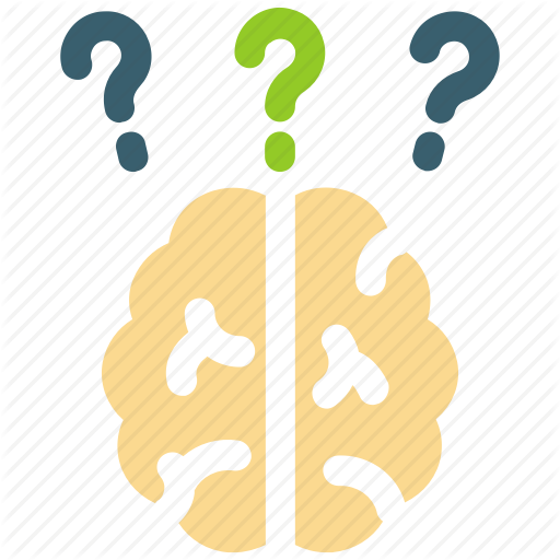 Brain, Frustration, Question Mark, Think Icon Icon