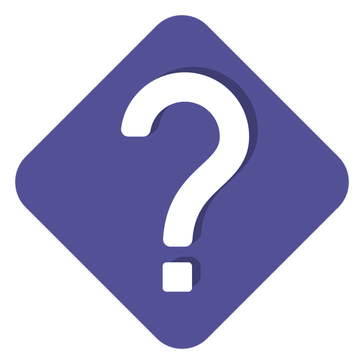 Purple Square Question Mark Icon