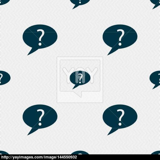 Question Mark Sign Icon Help Speech Bubble Symbol Faq Sign