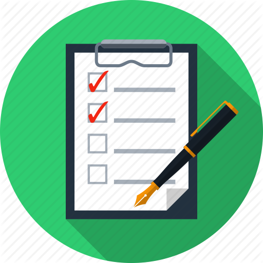 Choices, Holder, Pad, Paper, Pen, Questionnaire, Survey Icon