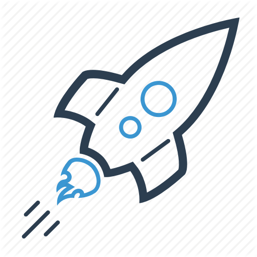 Project Launch, Rocket, Space, Startup Icon