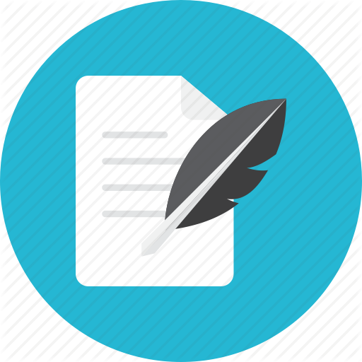 Paper, Quill Icon
