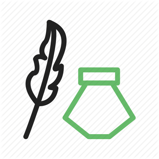 Desk, Feather, Ink, Old, Pen, Quill, Writing Icon