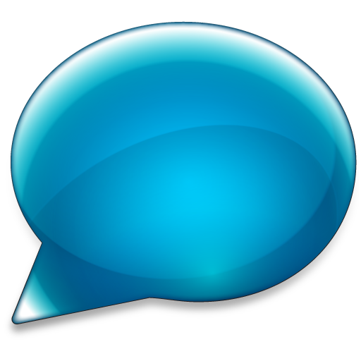 Blue Chat Bubble Icon Download Free Icons