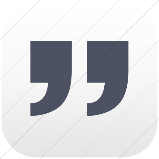 Flat Rounded Square Blue Gray On White Gradient