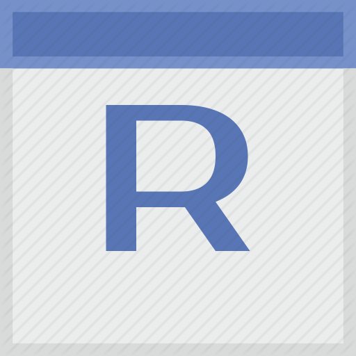 Calendar, Key, Latin, Letter, R Icon