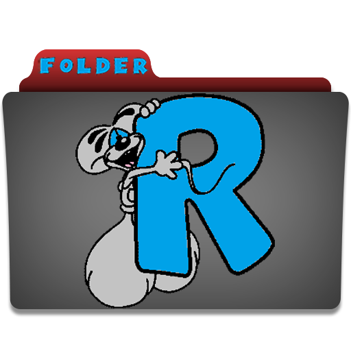Folder Icon Diddl Leter R Icon